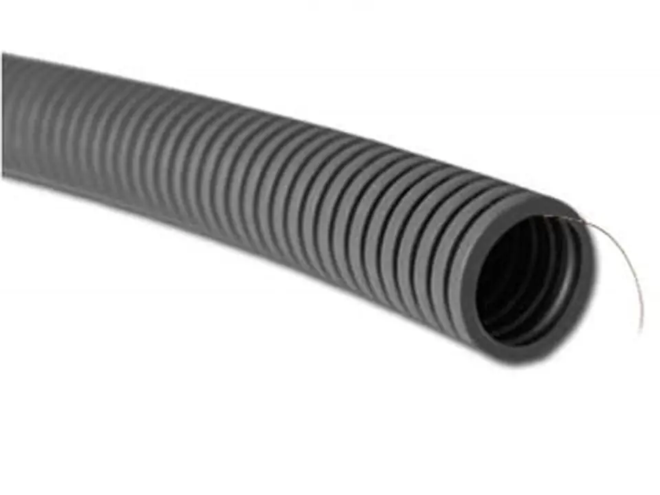 ⁨Corrugated pipe, conduit with remote control 32/26 25m gray E22B-5482E_20140626100828⁩ at Wasserman.eu