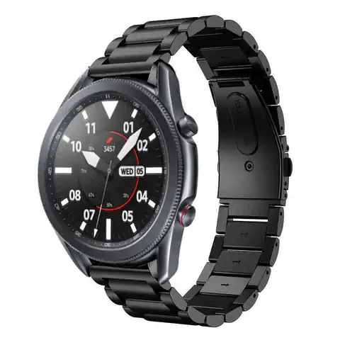 ⁨Strap for SAMSUNG GALAXY WATCH 3 (45mm) Tech-Protect Stainless black⁩ at Wasserman.eu