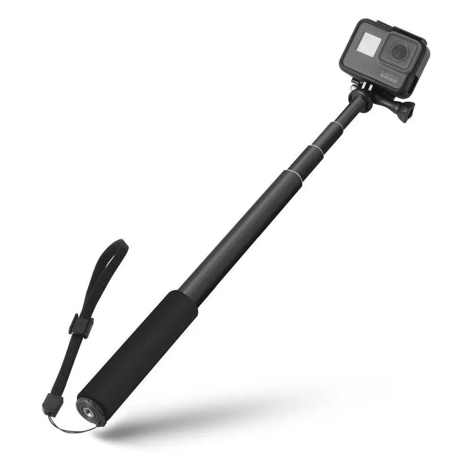 ⁨Selfie Stick do GoPro Hero Tech-Protect czarny⁩ w sklepie Wasserman.eu