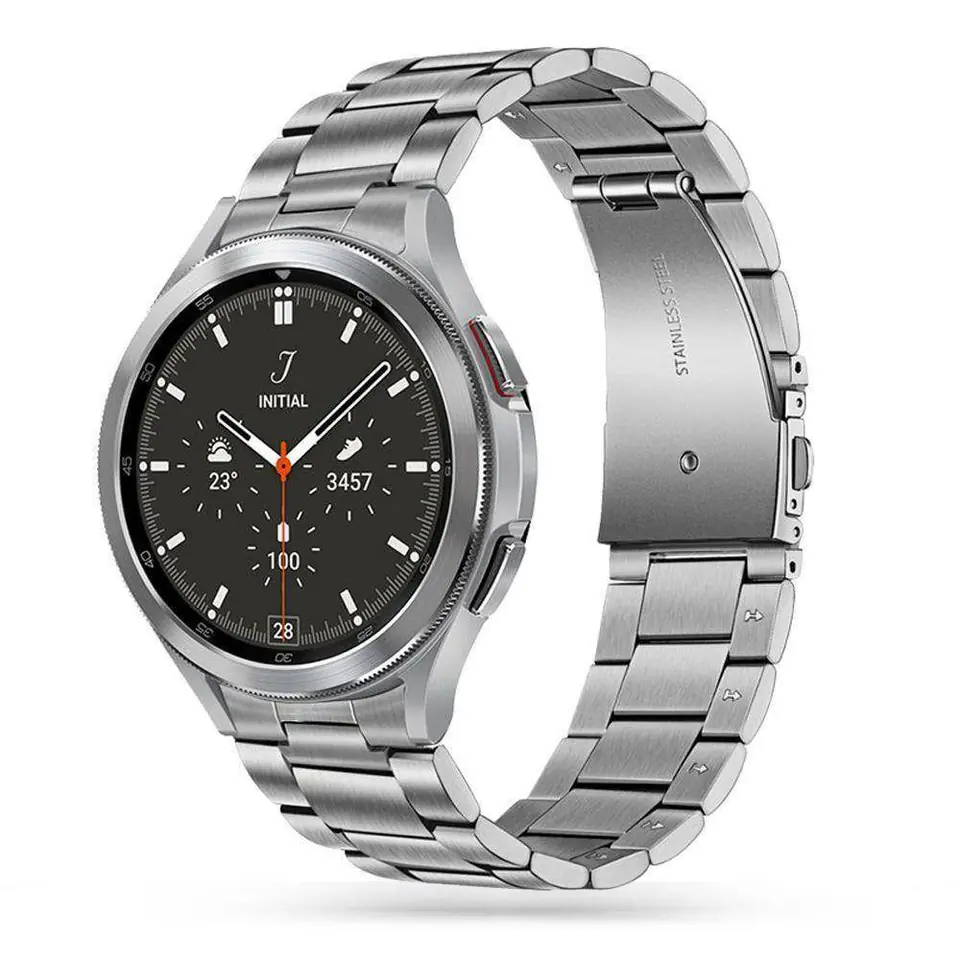 ⁨Strap for SAMSUNG GALAXY WATCH 4 (40 / 42 / 44 / 46 MM) Tech-Protect Stainless silver⁩ at Wasserman.eu