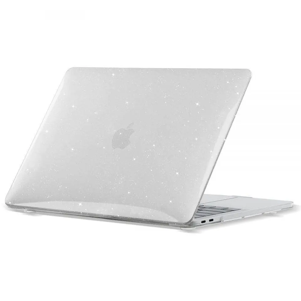 ⁨Etui MACBOOK AIR 13" 2018-2020 Tech-Protect SmartShell Glitter Clear transparentne⁩ w sklepie Wasserman.eu