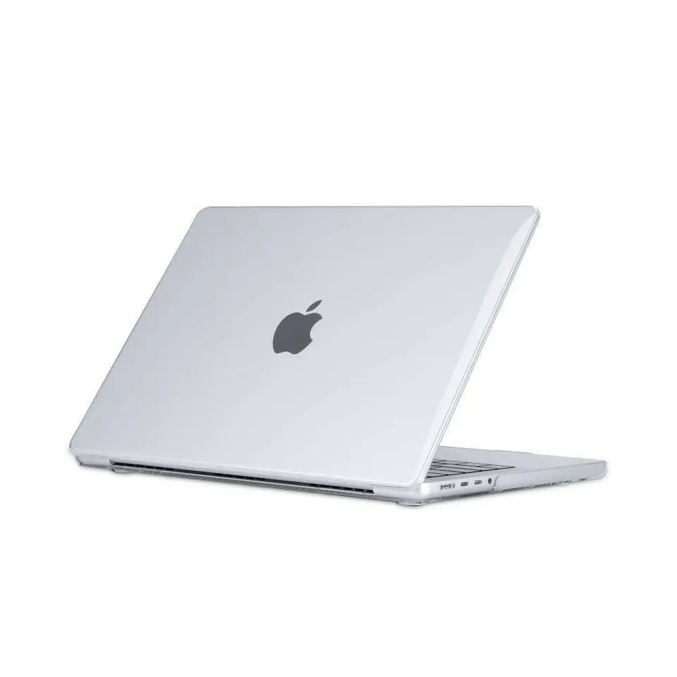 ⁨Etui MACBOOK PRO 14 2021 - 2022 Tech-Protect SmartShell Crystal Clear transparentne⁩ w sklepie Wasserman.eu