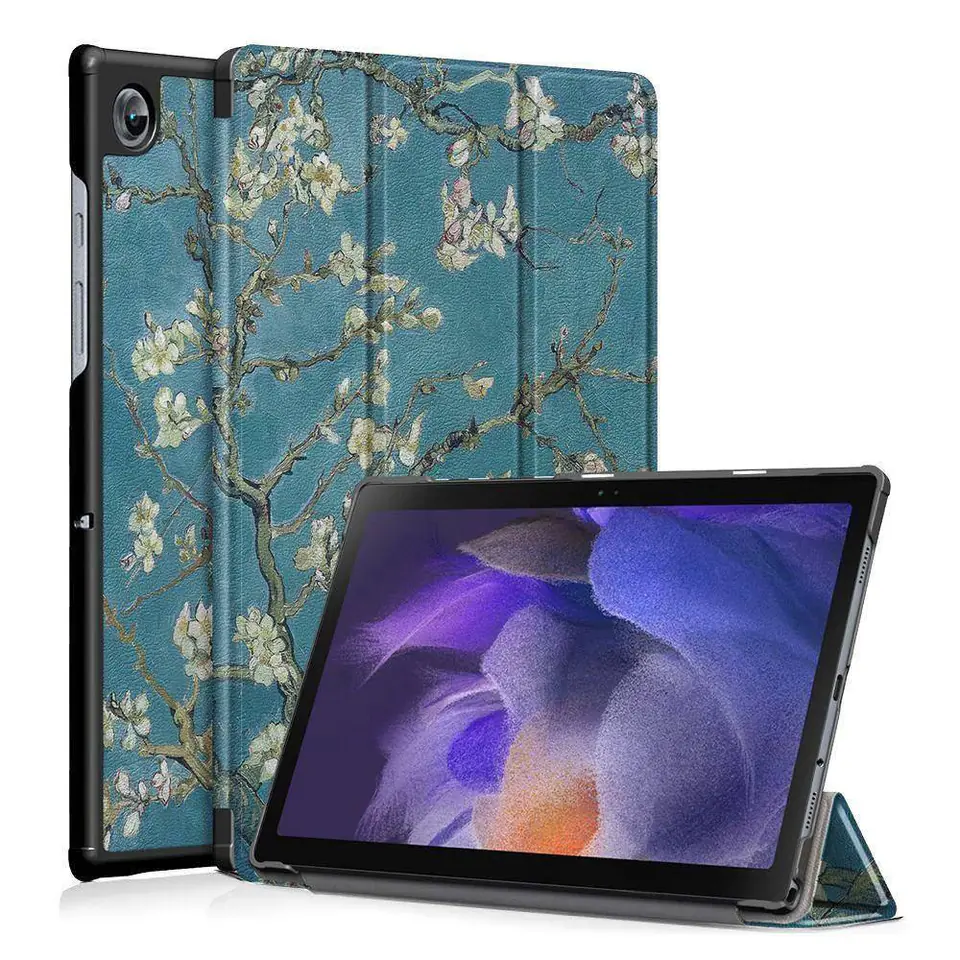 ⁨Case SAMSUNG GALAXY TAB A8 10,5" X200 / X205 Tech-Protect SmartCase Sakura pattern⁩ at Wasserman.eu