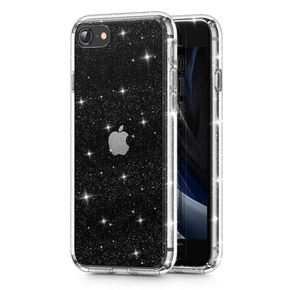 ⁨Case IPHONE SE 2022 / SE 2020 / 7 / 8 Tech-Protect Glitter Clear transparent⁩ at Wasserman.eu