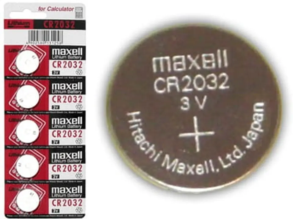 ⁨MAXELL BATTERY CR2032 BLISTER*5 785863⁩ at Wasserman.eu