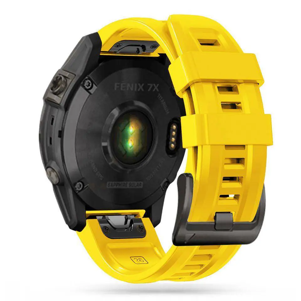 ⁨Pasek do GARMIN FENIX 5 / 6 / 6 PRO / 7 Tech-Protect IconBand żółty⁩ w sklepie Wasserman.eu