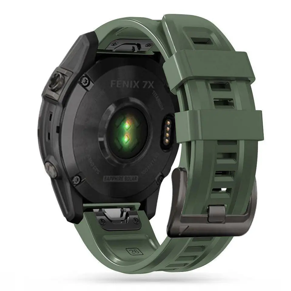 ⁨Pasek do GARMIN FENIX 5 / 6 / 6 PRO / 7 Tech-Protect IconBand ciemnozielony⁩ w sklepie Wasserman.eu