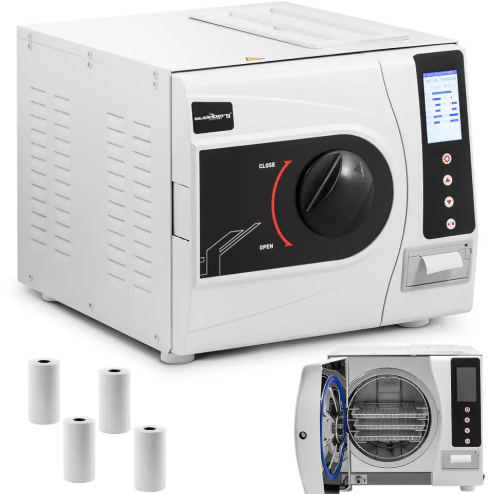 ⁨Pressure steam autoclave for sterilization of instruments 6 programs, printer class B LCD 12 l⁩ at Wasserman.eu