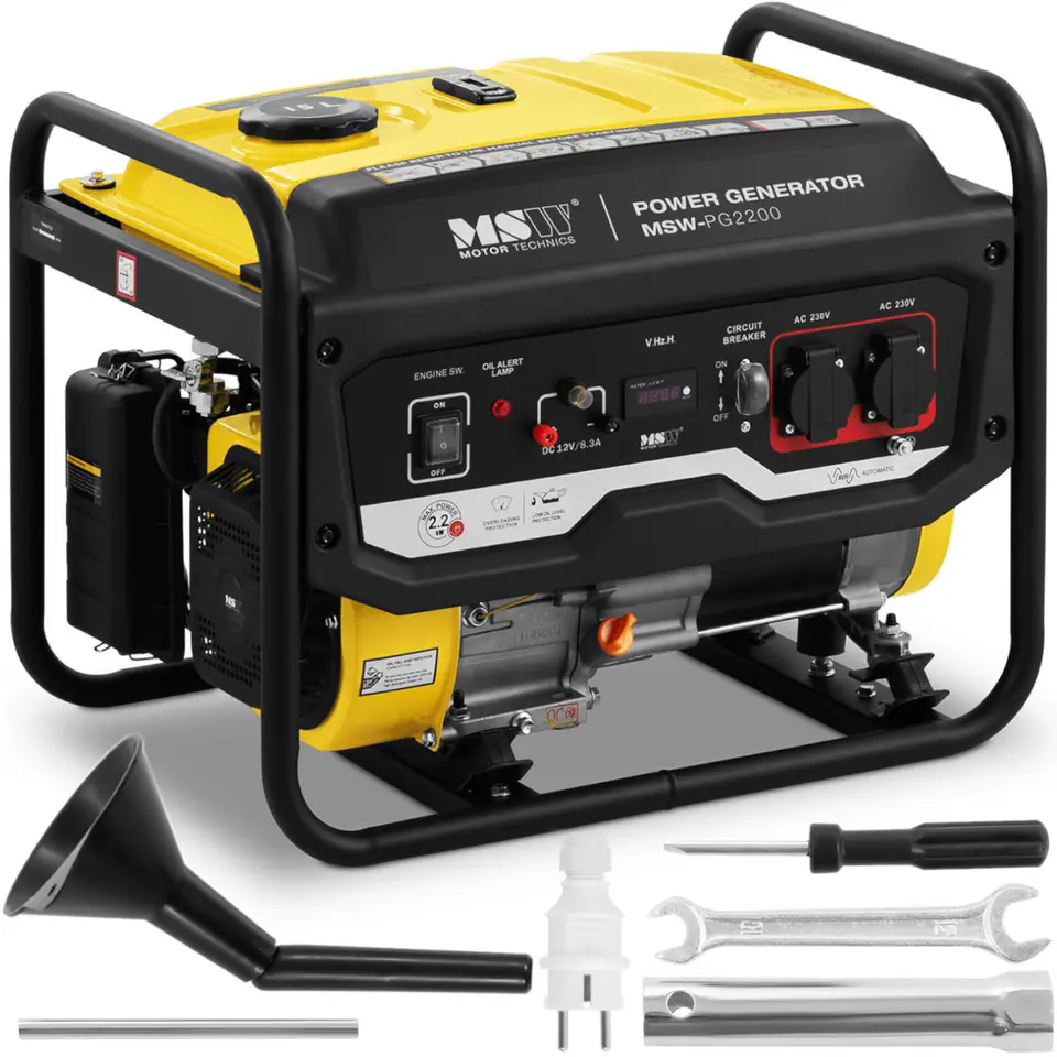 Agregat prądotwórczy generator prądu z rozruchem ręcznym 15 l 230 V 2200 W w sklepie Wasserman.eu