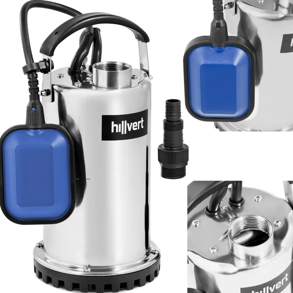 ⁨Pompa zanurzeniowa zatapialna ogrodowa stalowa 11 m3/h 750 W do 7 m⁩ w sklepie Wasserman.eu