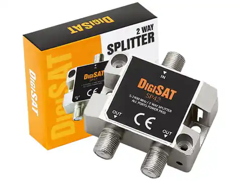 ⁨Rozgałęźnik telewizyjny DigiSAT Splitter SP42 1x2⁩ w sklepie Wasserman.eu