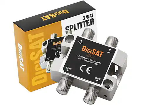 ⁨DigiSAT Splitter SP43 1x3 TV splitter⁩ at Wasserman.eu