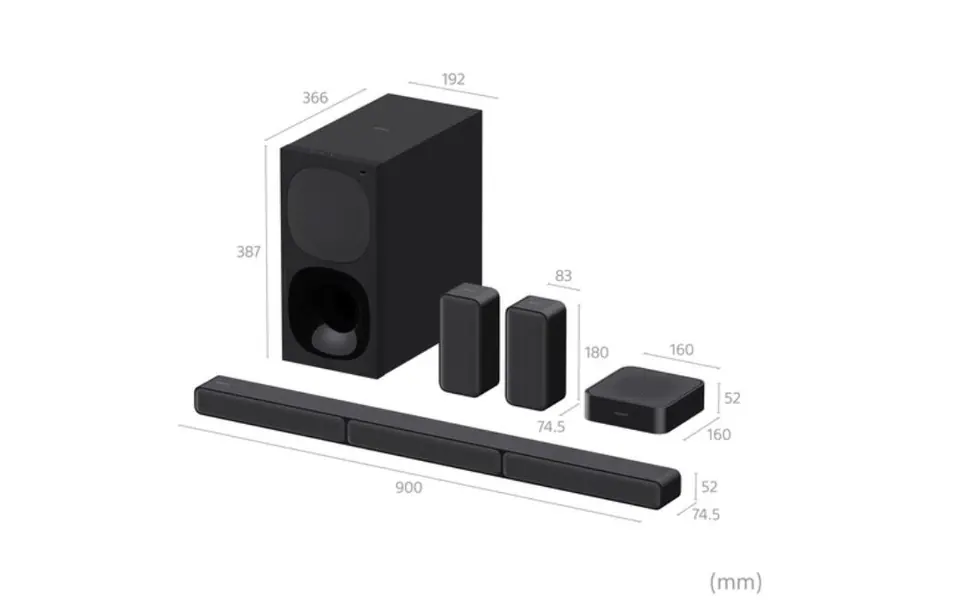 ⁨Sony HT-S40R 5.1ch Home Cinema Soundbar with Wireless Rear Speakers⁩ at Wasserman.eu