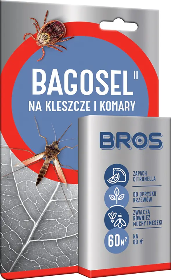 ⁨PREPARAT DO OGRODU PRZECIW KOMAROM I KLESZCZOM BAGOSEL 100EC⁩ w sklepie Wasserman.eu