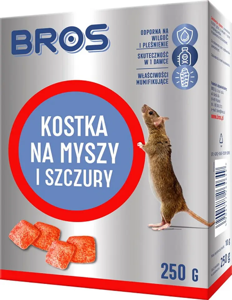 ⁨KOSTKA NA MYSZY I SZCZURY 250G⁩ w sklepie Wasserman.eu