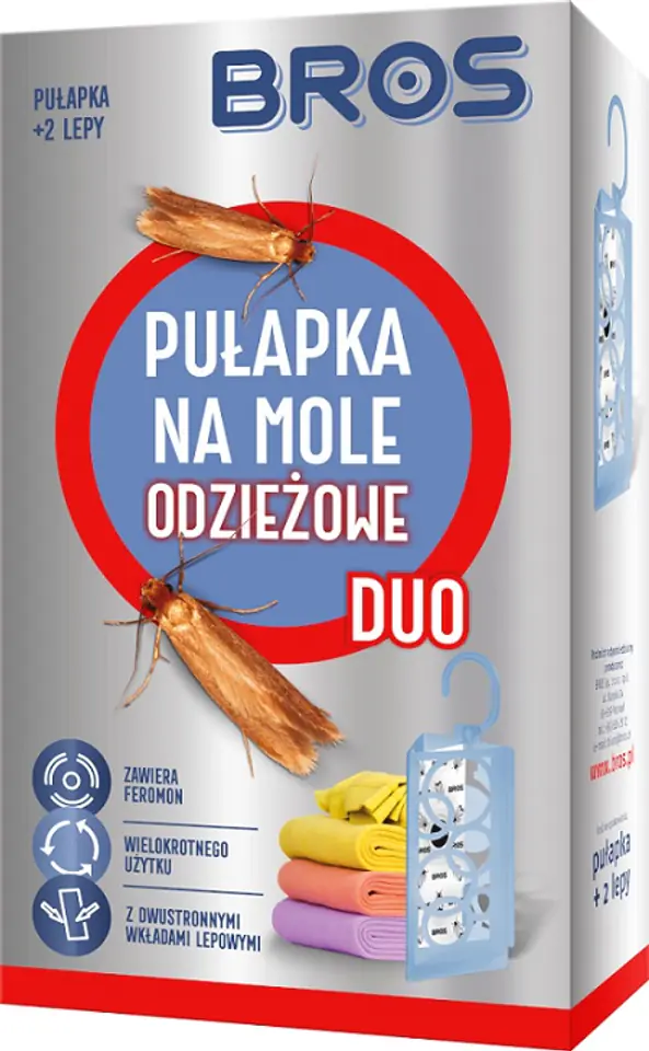 ⁨PUŁAPKA NA MOLE ODZIEŻOWE DUO + 2 WKŁADY⁩ w sklepie Wasserman.eu