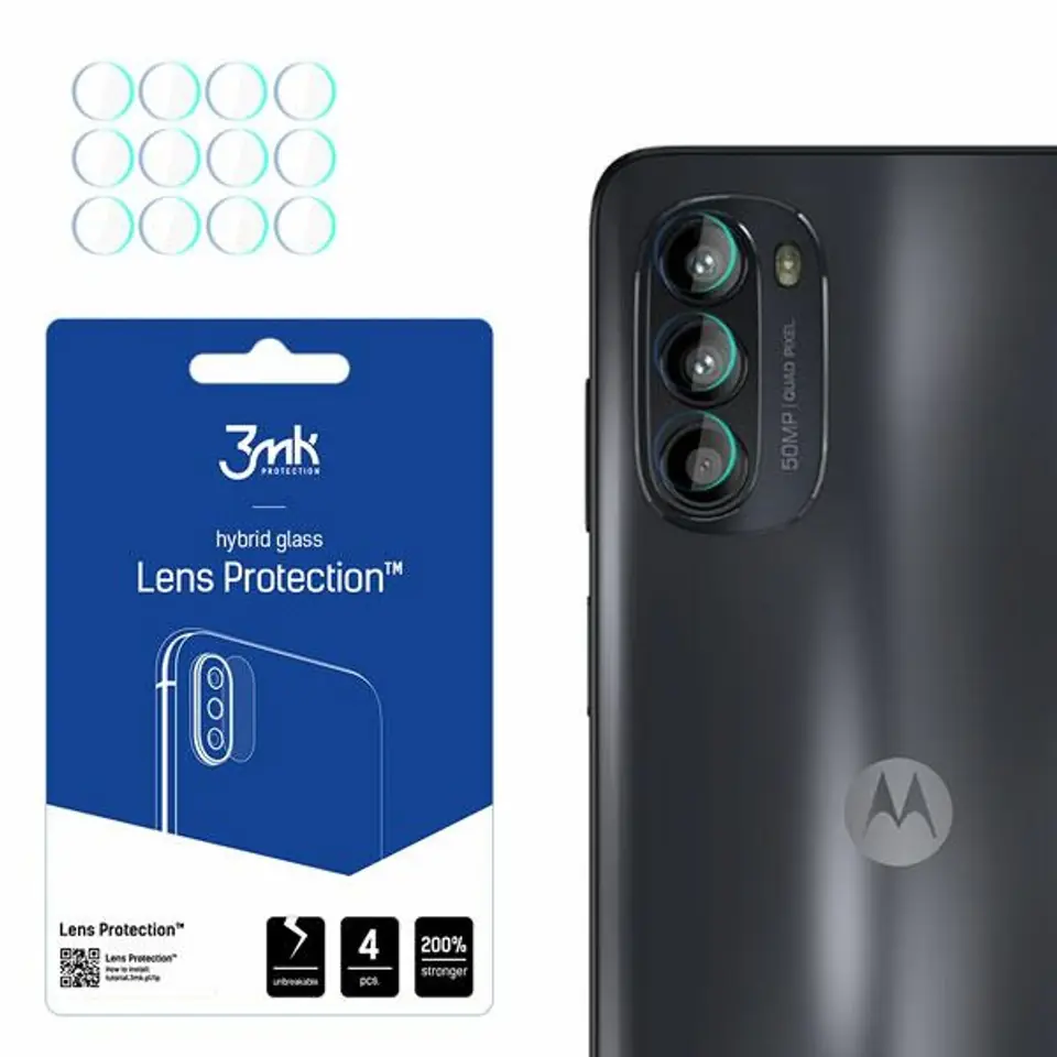 ⁨3MK Lens Protect Motorola Moto G52 Ochrona na obiektyw aparatu 4szt⁩ w sklepie Wasserman.eu