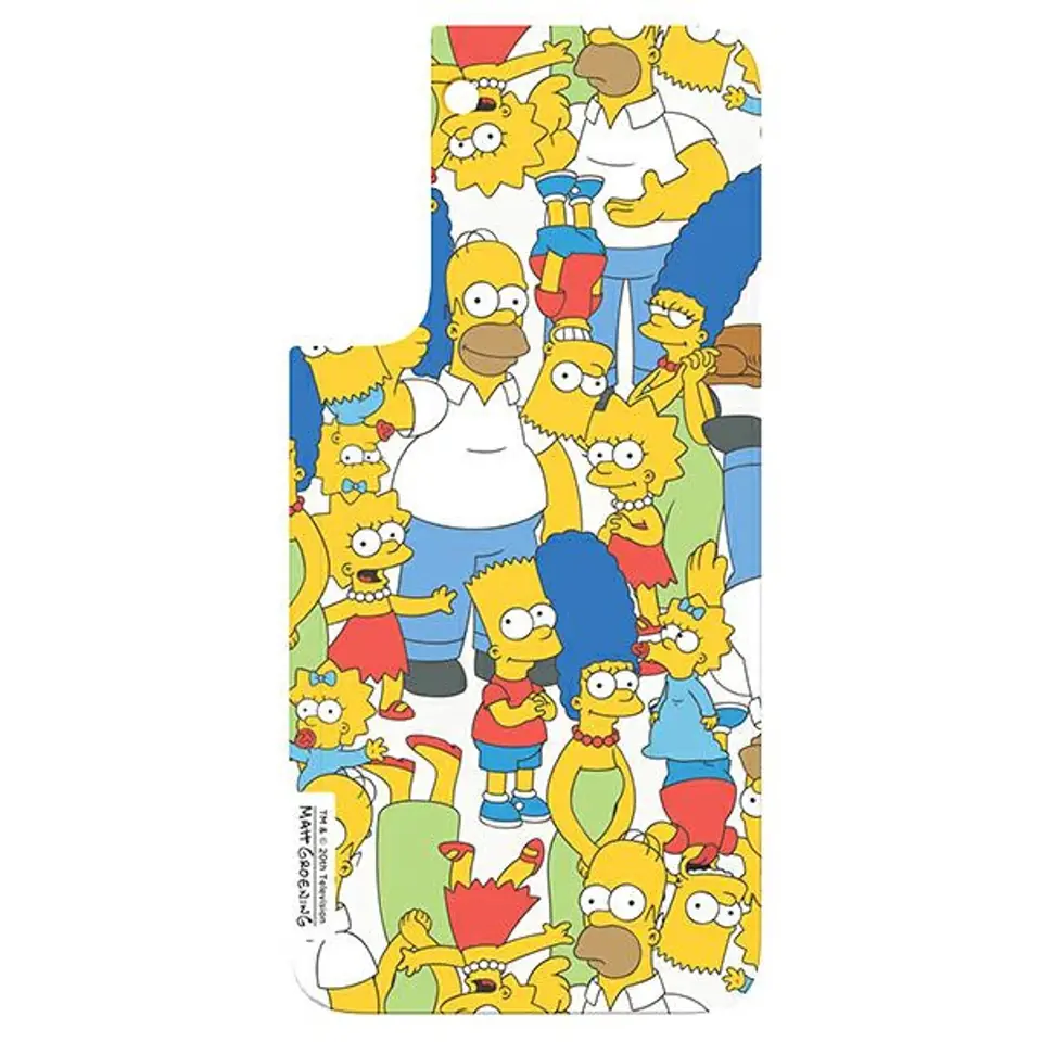 ⁨Panel Samsung GP-TOU021HOOYW do etui Frame Cover do Galaxy S22+ Simpsons Mix biały/white⁩ w sklepie Wasserman.eu