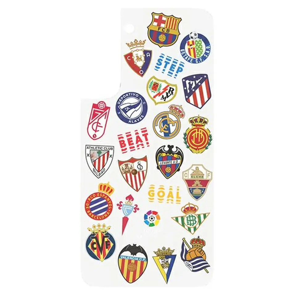 ⁨Panel Samsung GP-TOU021HORTW do etui Frame Cover do Galaxy S22 Laliga biały/white⁩ w sklepie Wasserman.eu