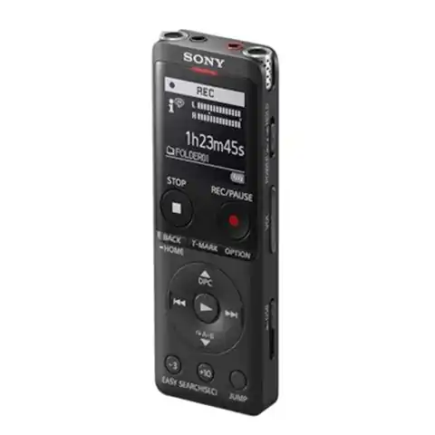 ⁨Cyfrowy dyktafon Sony ICD-UX570 LCD, czarny, odtwarzanie MP3⁩ w sklepie Wasserman.eu