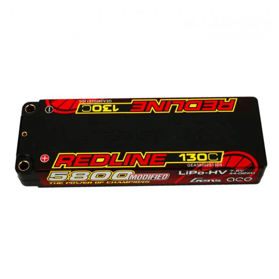 5800mAh 7.6V 130C "Redline" Series Gens Ace at Wasserman.eu
