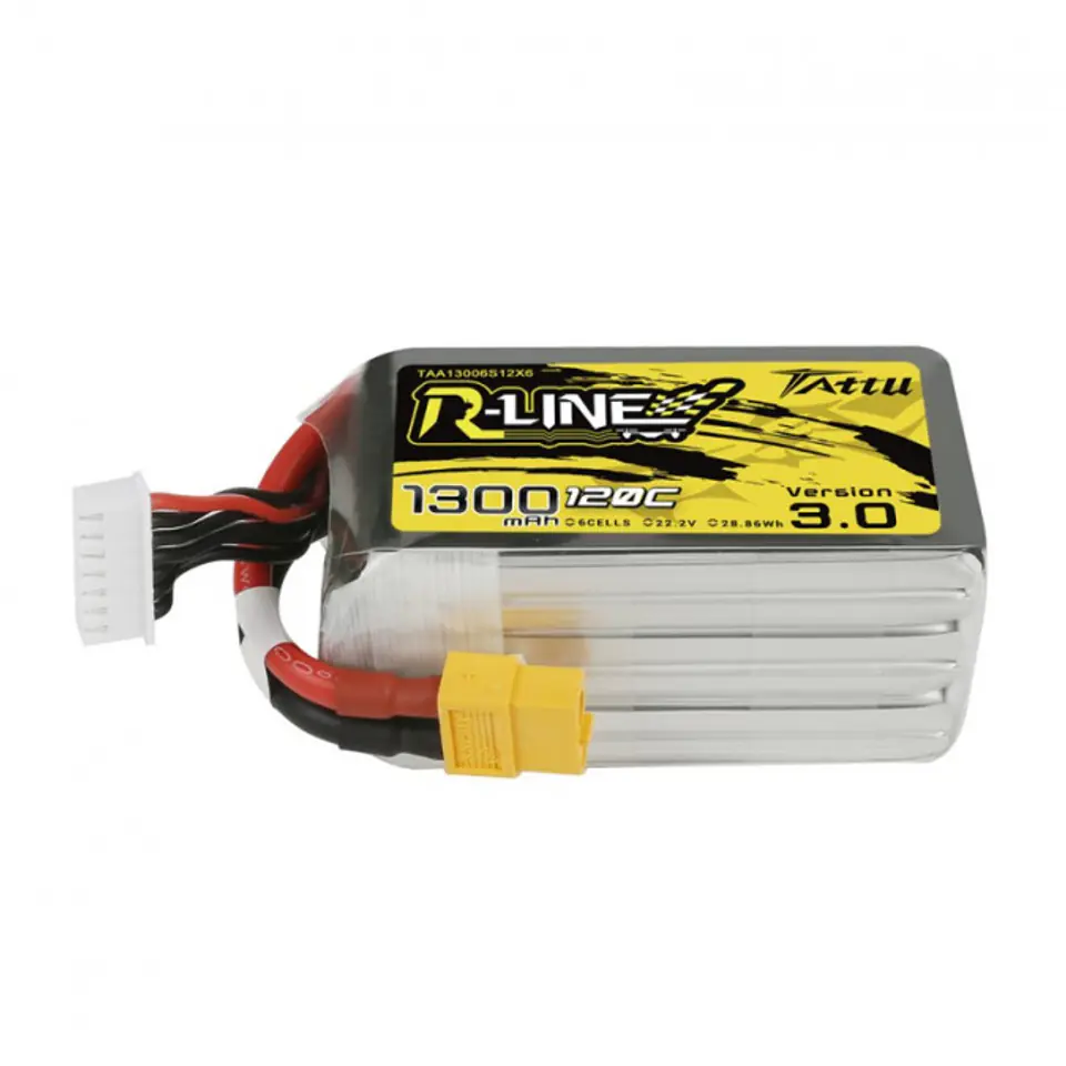 1300mAh 22.2V 120C TATTU R-Line Gens Ace at Wasserman.eu