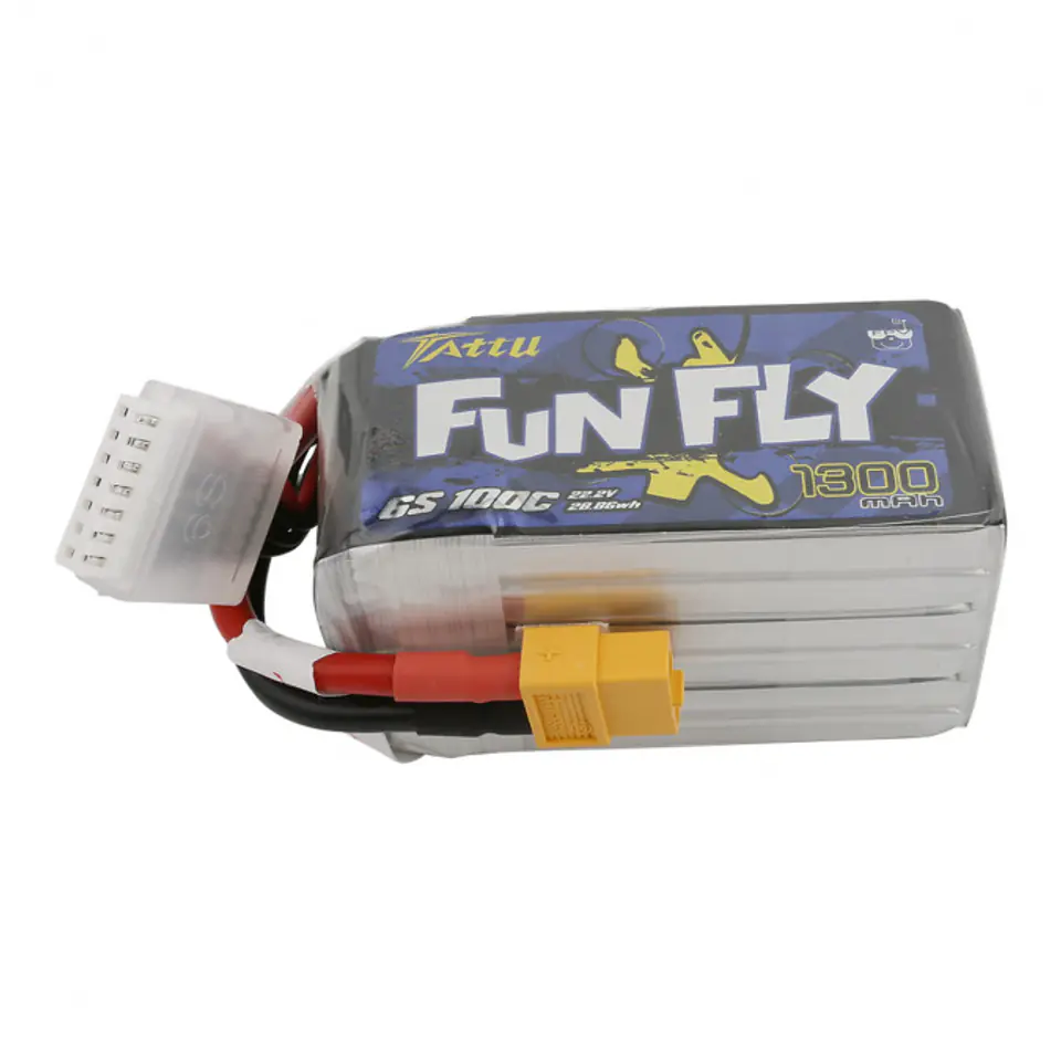 ⁨1300mAh 22.2V 100C Tattu Funfly Series Gens Ace⁩ w sklepie Wasserman.eu