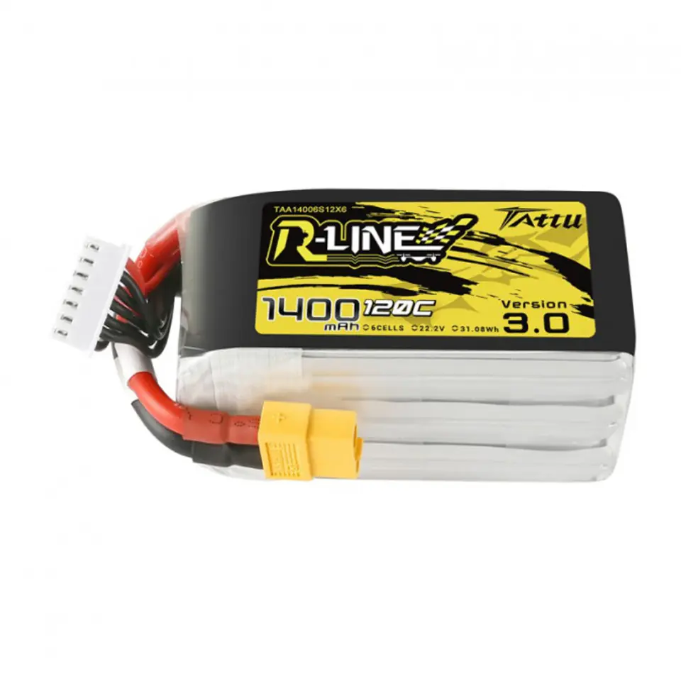 ⁨1400mAh 22.2V 120C TATTU R-Line Gens Ace XT60⁩ w sklepie Wasserman.eu