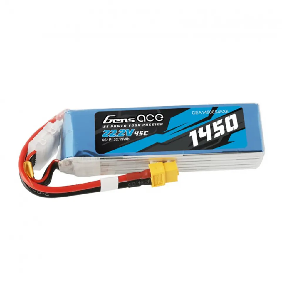 1450mAh 22.2V 45C Gens Ace XT60 im Wasserman.eu