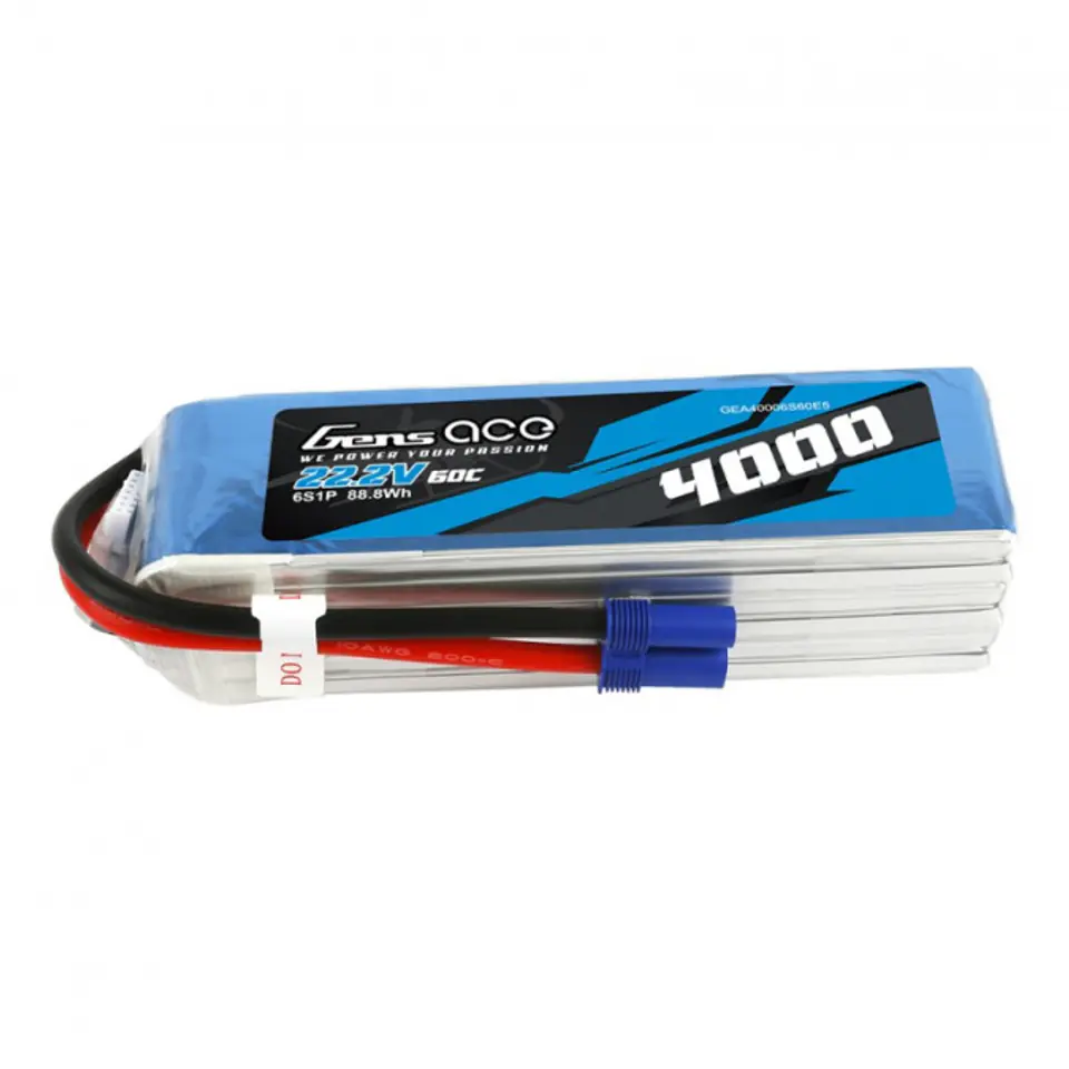 4000mAh 22.2V 60C Gens Ace EC5 at Wasserman.eu