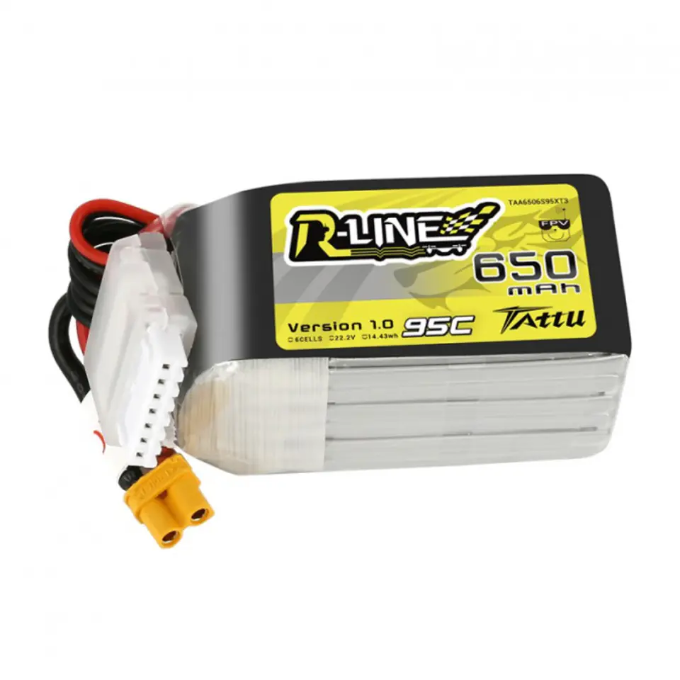 ⁨650mAh 22.2V 95C TATTU R-Line Gens Ace XT30⁩ w sklepie Wasserman.eu