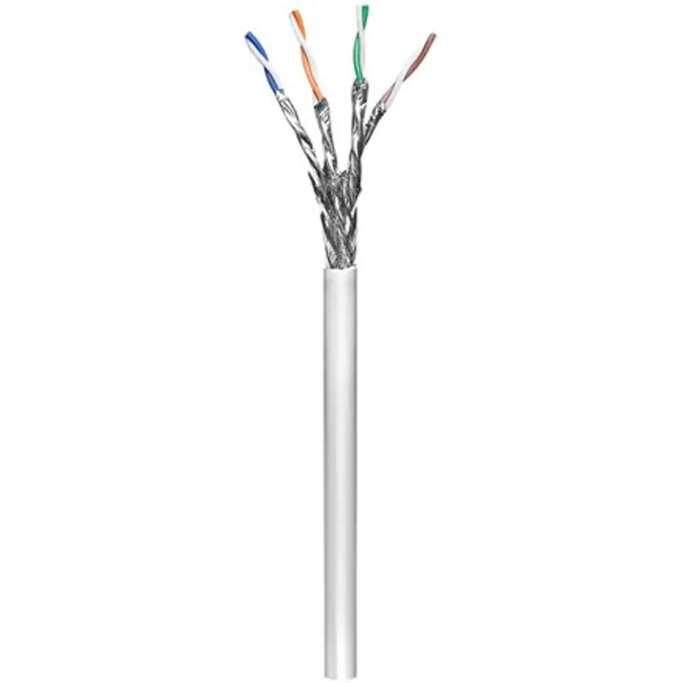 ⁨Goobay Network cable 93953 Cat 6, S/FTP, Grey, 100 m⁩ at Wasserman.eu