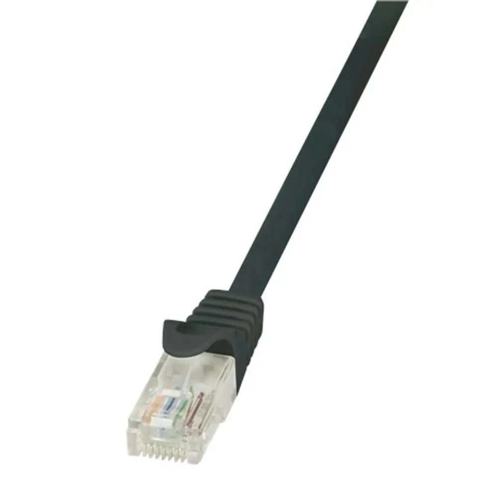 ⁨Logilink Patch Cable CP1013U Cat 5E, U/UTP, Black, 0.25 m⁩ w sklepie Wasserman.eu