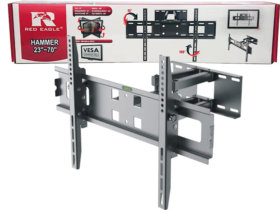 ⁨Wieszak TV. Uchwyt obracany AX Hammer 23”-70”⁩ w sklepie Wasserman.eu