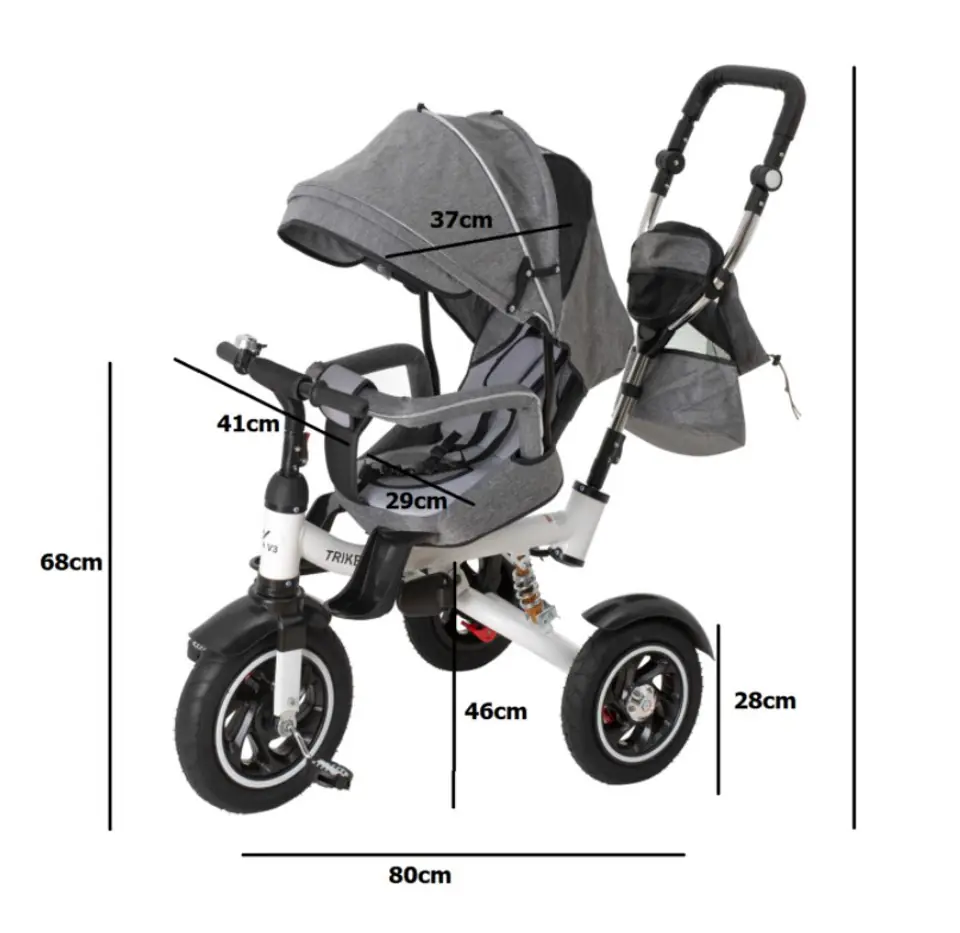 Tricycle Trike Fix V3 grey at Wasserman.eu