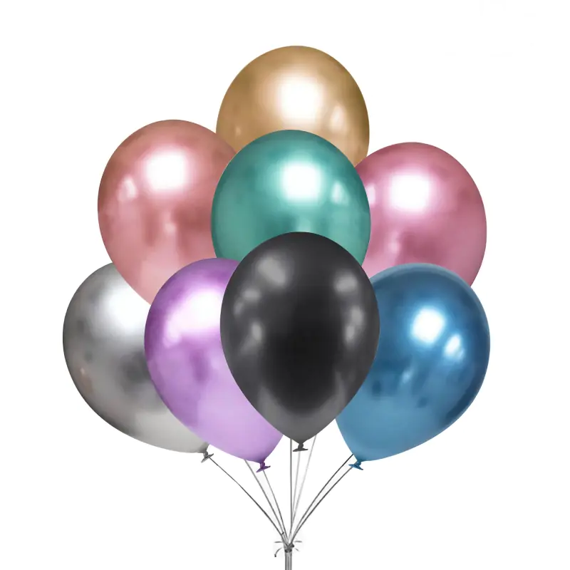 Balony chromowane mix kolorów 30cm 5szt w sklepie Wasserman.eu