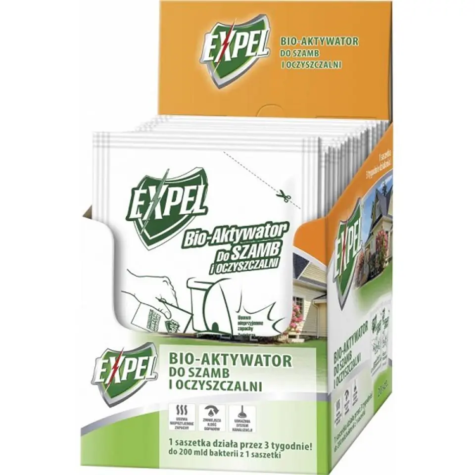 ⁨ACTIVATOR FOR SEPTIC TANKS - EXPEL SACHET 25G⁩ at Wasserman.eu