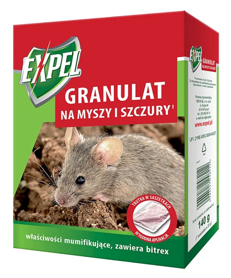 ⁨GRANULES FOR MICE AND RATS 140G EXPEL⁩ at Wasserman.eu