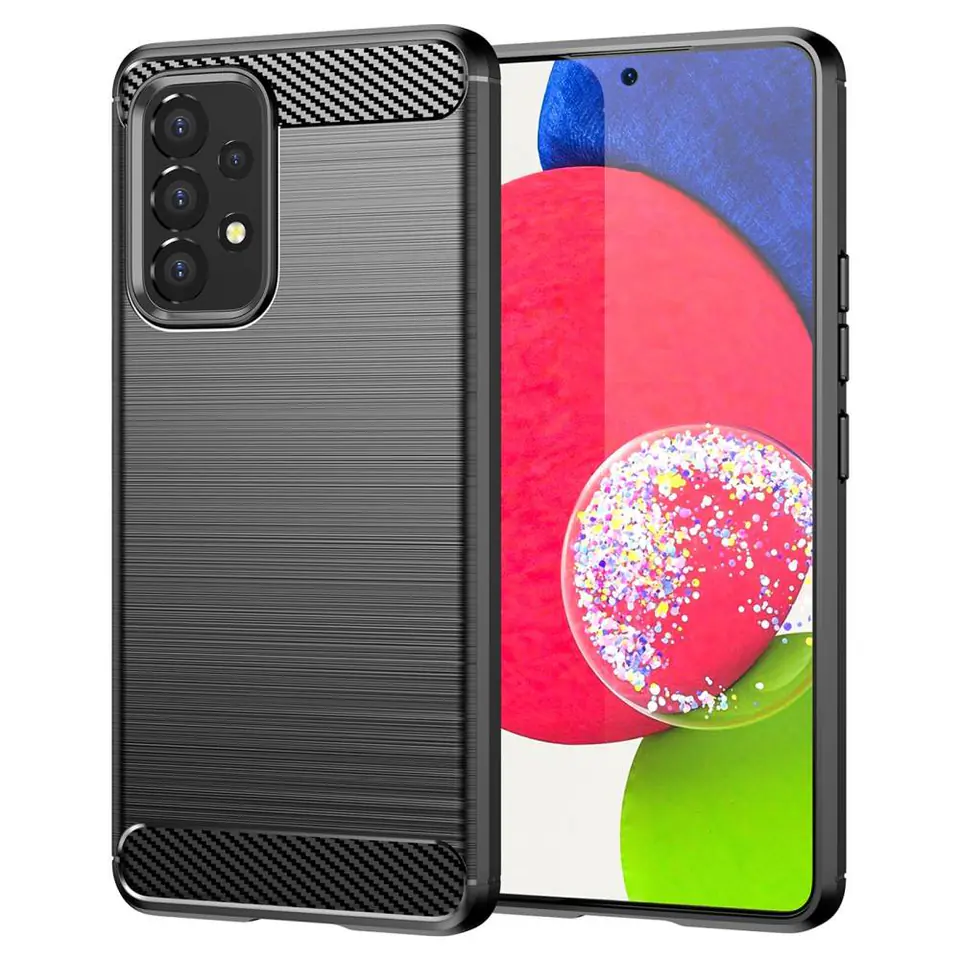 ⁨Case SAMSUNG GALAXY A53 5G Nexeri Carbon Armoured black⁩ at Wasserman.eu