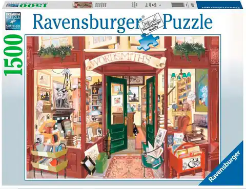 ⁨Puzzle 2D 1500 elementów Wordsmith's księgarnia⁩ w sklepie Wasserman.eu