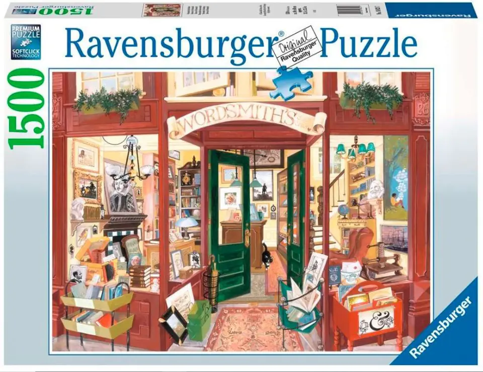 Puzzle 2D 1500 elementów Wordsmith's księgarnia w sklepie Wasserman.eu