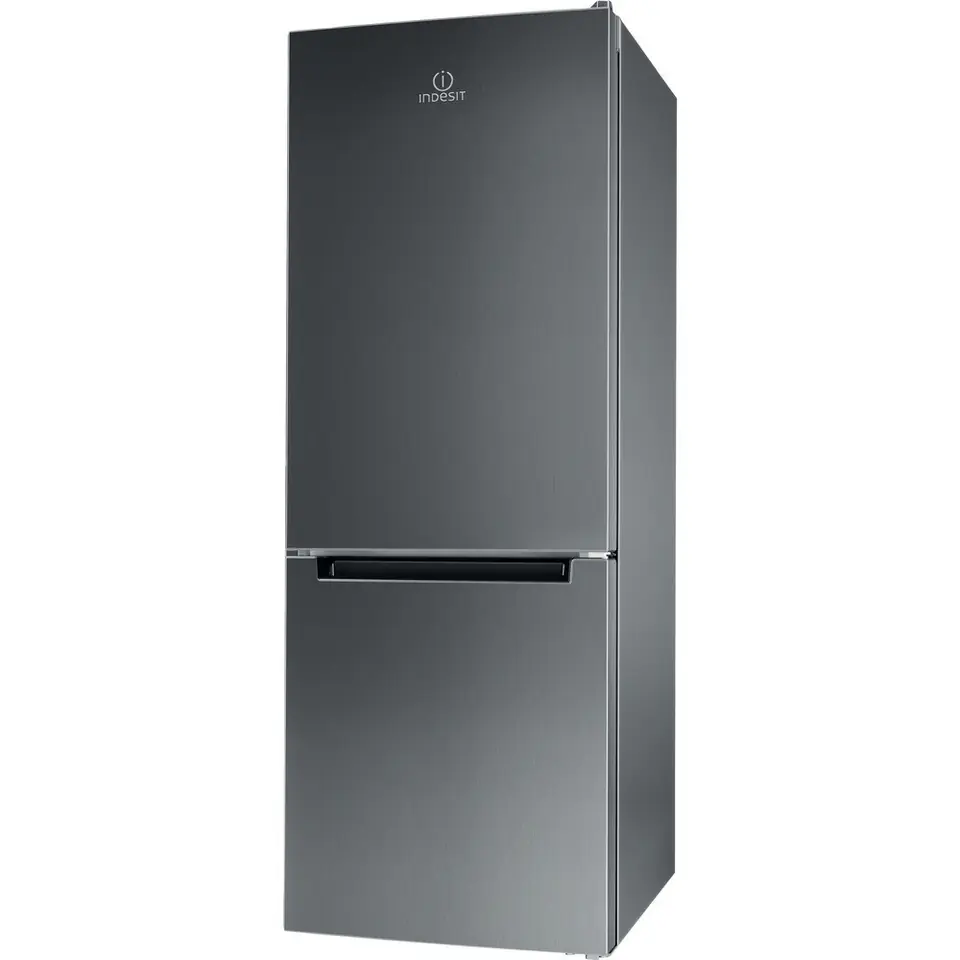 INDESIT Kühlschrank LI6 S1E X Energieeffizienzklasse F, Freistehend, Kombi, Höhe 158.8 cm, Kühlschrank Nutzinhalt 197 L, Kostenlos im Wasserman.eu
