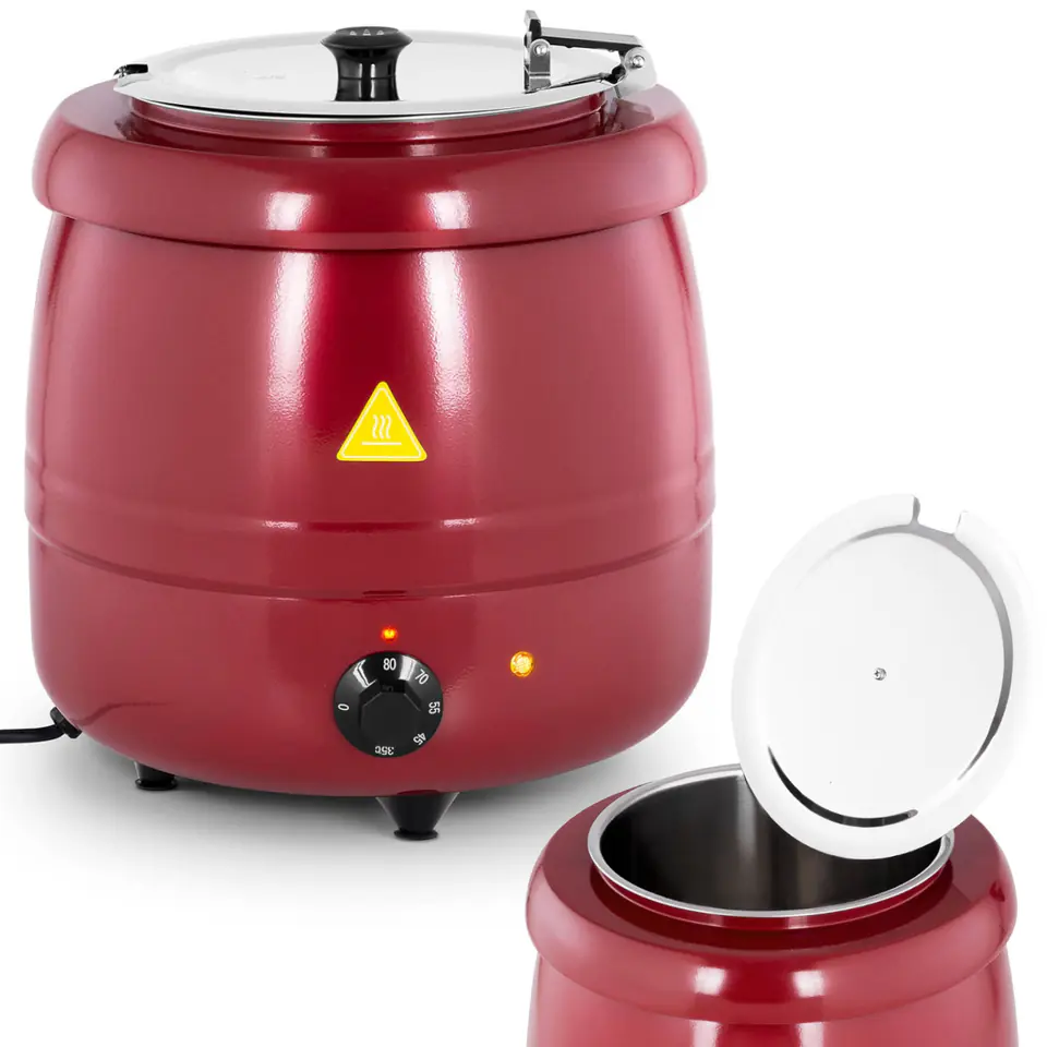 ⁨Boiler thermos for electric soup cool-touch 400 W 10 l 35-80C red⁩ at Wasserman.eu