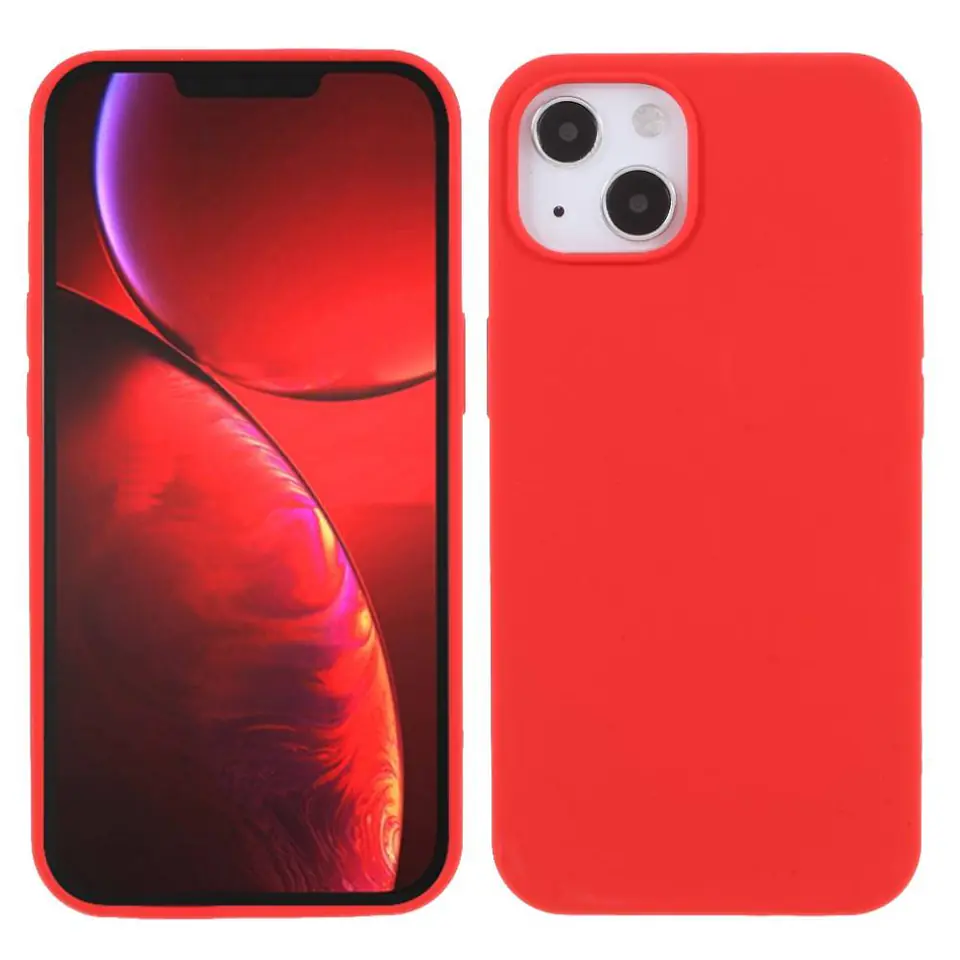 ⁨Case IPHONE 13 Silicone case flexible silicone red⁩ at Wasserman.eu