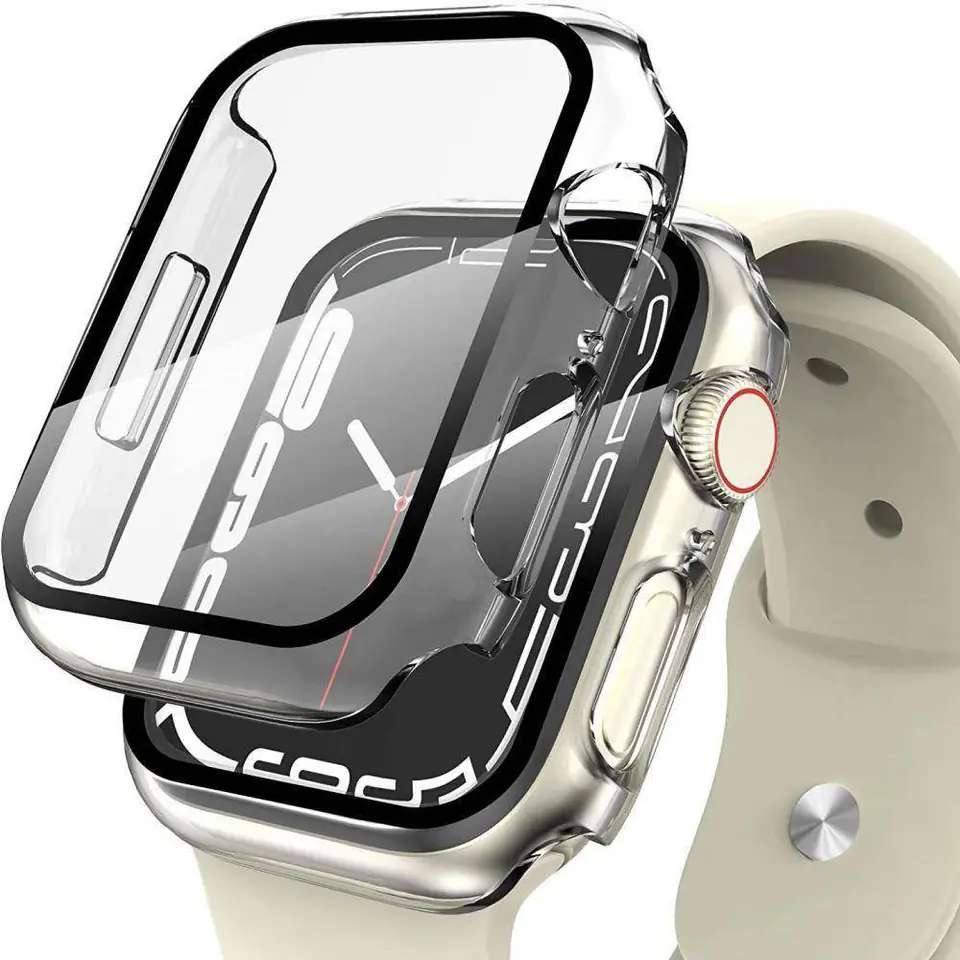 ⁨Etui APPLE WATCH 7 (45MM) Tech-Protect Defense360 Clear transparentne⁩ w sklepie Wasserman.eu