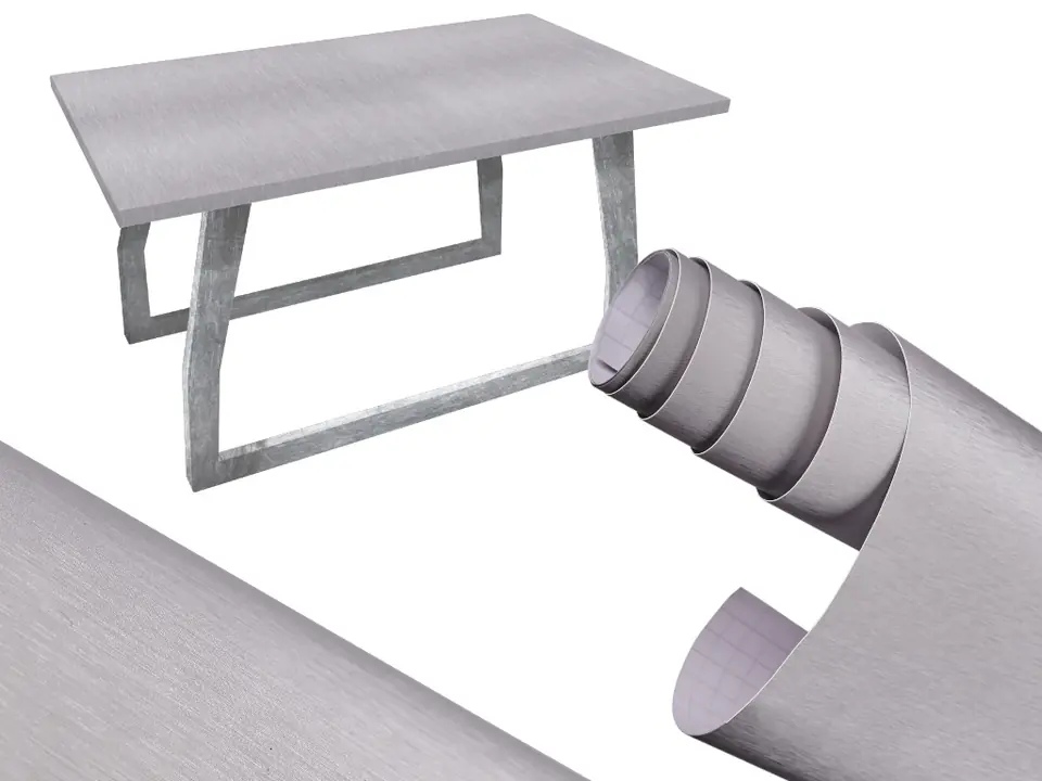 ⁨Folia okleina rolka aluminium imitująca metal metalic szczotkowana szara 1,52x30m⁩ w sklepie Wasserman.eu