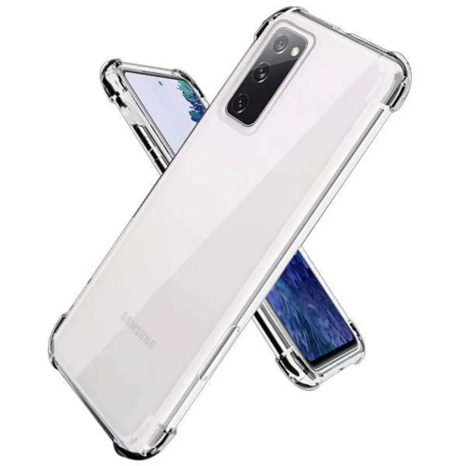 ⁨Etui SAMSUNG GALAXY S20 FE / S20 LITE Antishock Case transparentne⁩ w sklepie Wasserman.eu