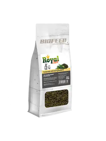 ⁨BIOFEED Royal Snack - kompozycja ziołowych granulatów 200g⁩ w sklepie Wasserman.eu