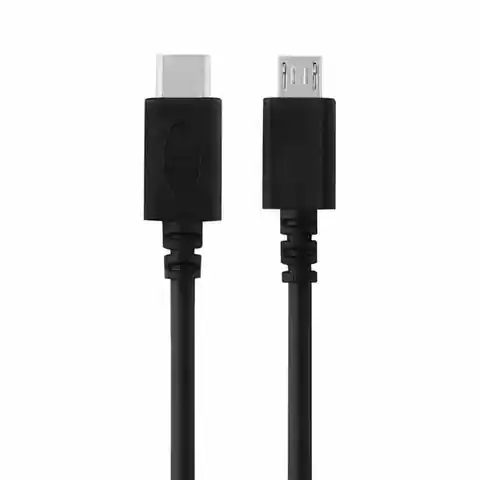 ⁨Kabel USB TYP C/ MICRO Reverse 3A 1,5m czarny⁩ w sklepie Wasserman.eu