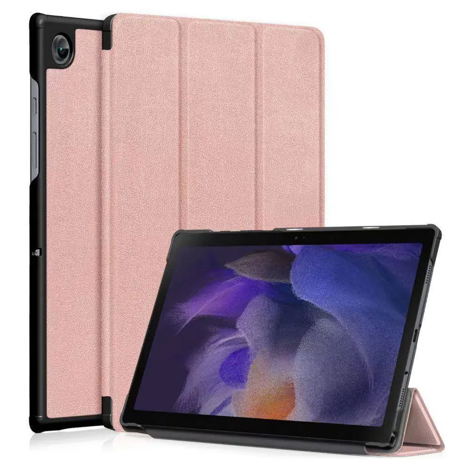 ⁨Etui SAMSUNG GALAXY TAB A8 10,5" X200 / X205 Tech-Protect SmartCase jasny róż⁩ w sklepie Wasserman.eu